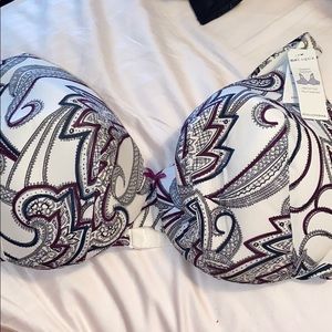 Cacique paisley full coverage bra